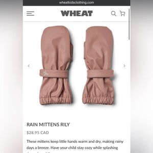 Wheat RAIN MITTENS RILY